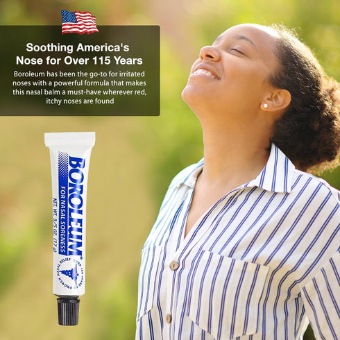 Boroleum (2-Pack for Nasal Soreness, 17 Grams, 3/5 Ounce Tube...