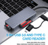 USB3.0 Type-C Multi Card Reader, SD/Micro SD/CF/MS/XD 5in1 Memory Card Reader, SD SDXC SDHC CF CFI TF Micro SD Micro SDXC Micro SDHC MS UHS-I Card...