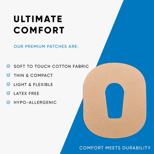 Flexd - Dexcom G6 Over Patches Waterproof (Pack of 30) - Tan...