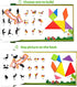 Wooden Puzzle Tangram Book, Travel Magnetic Puzzle, Travel Games Montessori Shape Pattern Blocks Jigsaw for Kids Adult Challenge IQ Educational To...