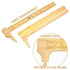 2 Pcs Brass Vernier Caliper Pocket Caliper Handy Caliper Measuring Mini Tool Double Scale Sliding Gauge Metal Pocket Ruler for Bead Wire Jewels Ri...