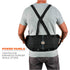 Ergodyne ProFlex 100 Back Support Brace, 8" Spandex Belt, Adjustable, Removeable Straps, Small, Black...