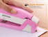 Bostitch Office InCourage Spring-Powered Compact Stapler, BCA Pink (1588), plastic-half strip...