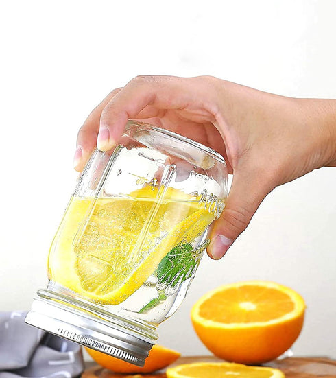 Canning Lids and Rings Regular Mouth Suitable for Ball or Kerr Jars,Small Mouth Mason Jar Lids and Bands Set of 12...