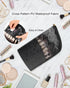 MONSTINA Makeup Brush Organzier Bag,High Capacity Portable Stand-Up Makeup Brush Holder,Professional Artist Makeup Brush Sets Case Waterproof Dust...