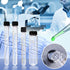 8 Pcs Tubes Graduated Glass Test Tubes with Screw Caps Calibration Test Tubes 10ml 15ml 20ml 30ml...