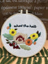 Louise Maelys Flower Embroidery Kit for Beginner Hand Embroidery Starter Kit with Sayings Stamped Cross Stitch Needlepoint Kits for Adults...