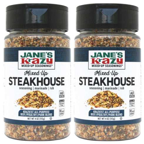 Crazy Janes Mixed Up Seasonings - Steak Seasoning - 2pk - Bundled In QualBuy Branded Box...
