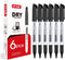 Dry Erase Markers Fine Tip - 6 Pack Whiteboard Markers Dry Erase For Kids Adult Low Odor, Black Dry Erase Markers Fine Point For Home Classroom...