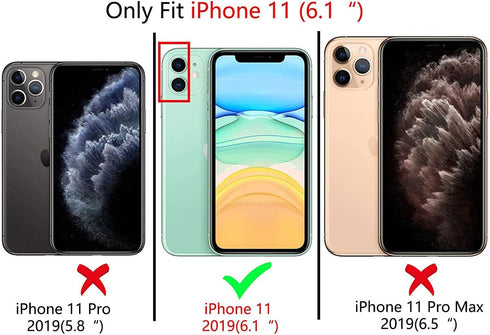 Ownest Compatible for iPhone 11 Case for Clear Fashion Animal Dragon Cartoon Pattern Frosted PC Back 3D and Soft TPU Bumper Protective Silicone Sh...