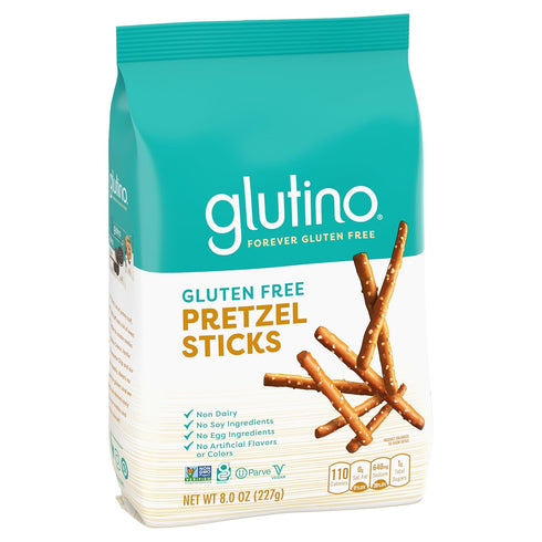 Glutino Gluten Free Pretzel Sticks, Delicious Everyday Snack, Lightly Salted, 8 oz...
