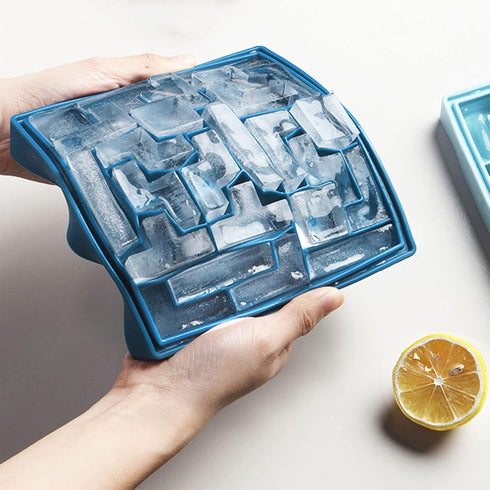 Puzzles Ice Cube Trays Easy Release Silicone Ice Mold for Juice Beverages Cocktail Tea Coffee...