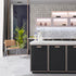 Decotalk Black Contact Paper for Cabinets Black Peel and Stick Wallpaper Matte Solid Black Wallpaper for Bedroom Decorative 17.7"x120" Black Conta...
