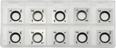DLtools 14mm Square Straight Tungsten Carbide Insert (14X14X2.0)-4 Edges for Wood Working Spiral/Helical Planer Cutter Head and Popular Full/Pro W...
