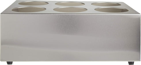 Winco 6 Hole Flatware Cylinder Holder, 2-Tier...