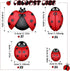 Gerrii 18 Pcs Small Resin Ladybugs Garden Decor Stones Holiday Ladybug Garden Yard Decorations Outdoor 4 Size Ladybug Mom Gifts Lady Bugs Yard Dec...
