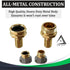 Garden Hose Repair Kit, Fits 3/4 and 5/8 Inch Hoses, Solid Male and Female Hose End Replacement, Water Hose Fixing Kit, Hose Mender, Water Repair ...