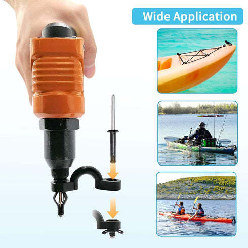 Deck Rigging Kit Accessory - 19.7 FT Bungee Cord with Deck Loops Tie Down Pad Eyes and J - Hooks and Bungee Cord Hook Screws & Rivets for Kayaks C...