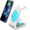 Wireless Charger,Upgraded 2 in 1 iPhone Charging Station with LED,Charging Dock for iPhone 14/14 Pro/13/13 Pro/12/12 Pro,Samsung,AirPods(White)......