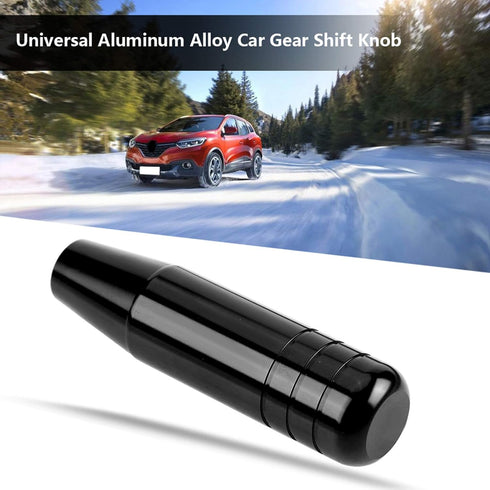 YOUTHINK Universal Shift knob, Black Aluminum Alloy Car Gear Shift Knob Handle for Manual Transmission Vehicle...
