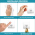 Wall Hooks 33lb(MAX) Heavy Duty Self Adhesive Hooks 10 Pack,Waterproof and Oilproof,Transparent Seamless Hooks Strong,Suitable for Bathroom Kitche...