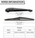 Rear Wiper Arm Blade Nut Set Replacement for Jeep Grand Cherokee 2014-2022,Rear Wiper Cover Accessories Assembly, Wiper Cap Set for Back Windshiel...