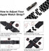 Metal Bands Compatible with Apple Watch Band 41mm 40mm 38mm, Dressy Stainless Steel Chain Strap for Men iWatch Series Ultra/Ultra2/9/8/7/6/5/4/3/2...