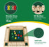 Shut The Box Dice Game with 8pcs Dices 12 inch Traditional Wooden Table Math Board Game 10 Numbers for Kids Adults, Family Classroom Home or Pub B...