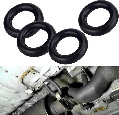 O-Ring Car Exhaust Rubber Hanger Insulator Bracket Bushing Mount Universal 4Pcs...