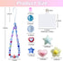 SHUANGART 531 Pcs Phone Chain Beaded Making kit, Cell Phone Charms Lanyard Wrist Strap Set with Matte Frosted Beads Burst Round Beads Glass Seed B...