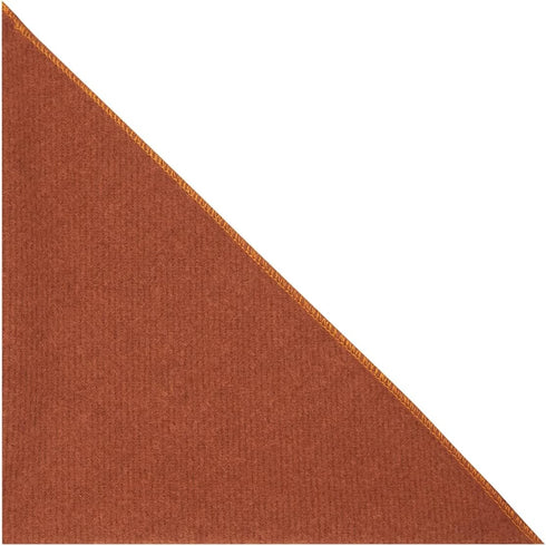 King & Priory Caramel Brown Donegal Tweed Pocket Square, Handkerchief, Tweed...