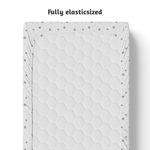 Changing Pad Cover | 100% Organic Jersey Cotton | 16X32 | 2 Pack | Unisex Soft Hypoallergenic | Gift for Boy or Girl...