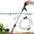 hygger Small Gravel Vacuum for Aquarium, Manual 80GPH Aquarium Gravel Cleaner Low Water Level Water Changer Fish Tank Cleaner with Pinch or Grip R...