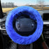 4Pcs/Set Faux Wool Fluffy Steering Wheel Covers Long Fur Gear Shift Cover,Handbrake Cover,Fluffy Armrest Cover Fuzzy Furry Car Accessories Long Ha...