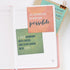 Positive Daily Affirmations Sticky Pad / 3.75" x 3.75" Custom Sticky Pad / 365 Unique Designs/Self Care Notes for A Year/Made in The USA...