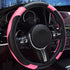 Car Steering Wheel Cover, Anti-Slip Breathable Carbon Fiber PU Leather Steering Wheel Protector, Universal Microfiber 15 inch Car Interior Accesso...
