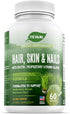 100% Pure Hair, Skin, and Nails Vitamins with Biotin Super Blend Formula, Designed to Support Radiant Beauty, Hair, Skin and Nail Health for Both ...