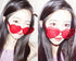 Valentines Heart Shape Sunglasses Red Color Rimless Love Heart Eyewear Cute Heart Glasses for Women Girl Party Favor, 2 Pieces...
