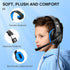 ShinePick Kids Headphones, Over-Ear Girls Boys Gaming Headphones with Microphone and Volume Control for Kids Teens Online School, Travel?Blue?...