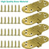 4pcs Round Edge Hinge Brass Butler Tray Hinge with Screws, 180 Degree Folding Flip Top Hinge for Hable Cabinet Closet Door Furniture...
