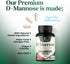 D-Mannose Supplement 1,350 mg with Cranberry & Hibiscus - Effective Fast-Acting, Flush the Impurities for Natural Bladder, Urinary Tract Health Su...