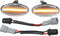 LED Side Marker Repeater Sequential Flowing Turn Signal Light GJ6A-51-120E for Mazda 3 2004-2009 Plastic Clear Lens Amber Light (Set of 2)...