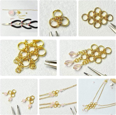 PH PandaHall 15 Color 10mm Open Jump Rings, 1950pcs Aluminum Jump Rings for Choker Necklaces Bracelet Chain Maille Chainmail Jewelry Making...