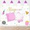 Mocsicka Sleepover Party Backdrop Sleepover Pajamas Pillow Fight Pink Girl Party Decorations Slumber Party Banner Photography Background Cake Tabl...