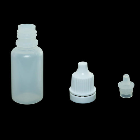 Eye Liquid Dropper 50PCS 10ml White Empty Plastic Squeezable Dropper Bottles with Caps...