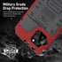 Beasyjoy Case for iPhone 12 Pro Max Waterproof, Metal Heavy Duty Case with Built in Screen Protector, Military Grade Full Body Protective Defender...