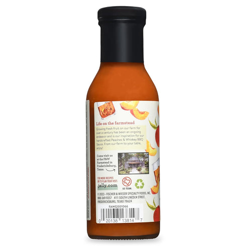 Fischer & Wieser Peaches & Whiskey BBQ Sauce, 12.75 Oz., Pack Of 2...