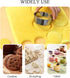 5 Different Sizes Stainless Steel Round Cookie Cutter for Baking Rolled Edge Cookie Circle Biscuit Cutters Ring Cutter Molds for Making Donuts, Bi...