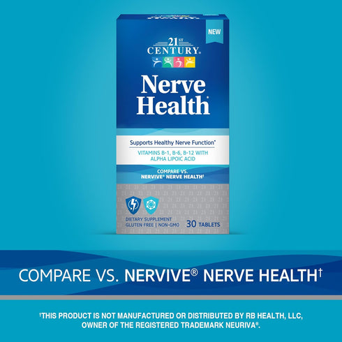 21st Century Nerve Health, 30 Tablets...