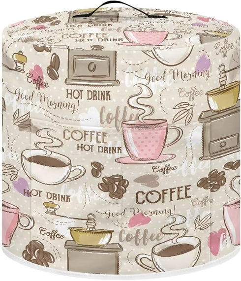 Coffee Print Appliance Cover Dust Cover for 6 Quart Electric Pressure Cooker Rice Cooker Cover Kitchen Decorative Cover for Air Fryer Dustproof Pr...